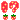 small strawberry gif of an exclamation point and question mark